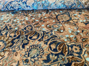 Handmade Vintage Over-dyed Persian Kerman