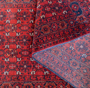 Hand-Knotted Tribal Afghan Kunduz Runner
