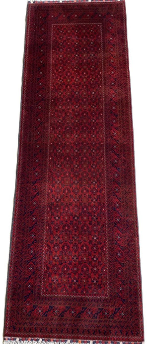 Hand-Knotted Tribal Afghan Kunduz Runner
