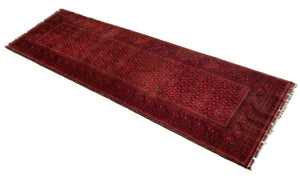 Hand-Knotted Tribal Afghan Kunduz Runner