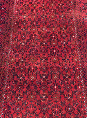 Hand-Knotted Tribal Afghan Kunduz Runner