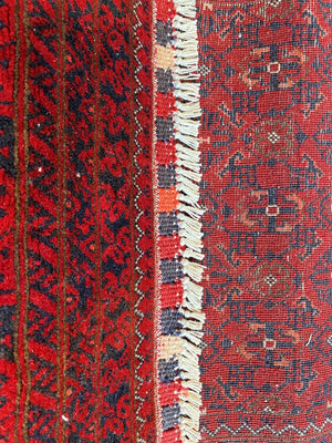 Hand-Knotted Tribal Afghan Kunduz Runner