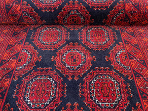 Hand-Knotted Tribal Afghan Kunduz Runner