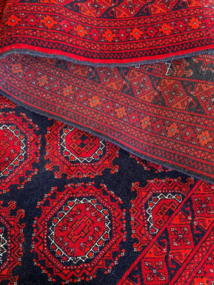 Hand-Knotted Tribal Afghan Kunduz Runner