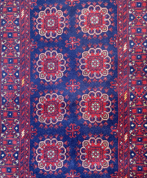 Hand-Knotted Tribal Afghan Kunduz Runner