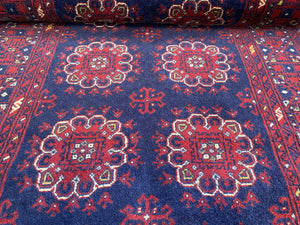 Hand-Knotted Tribal Afghan Kunduz Runner