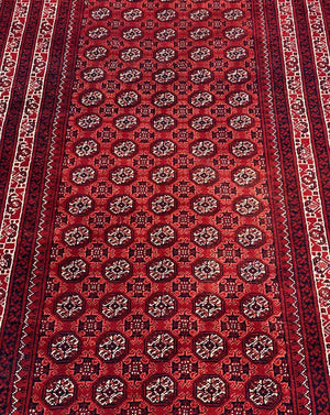 Hand-Knotted Tribal Afghan Kunduz Runner
