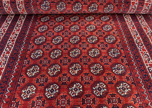 Hand-Knotted Tribal Afghan Kunduz Runner