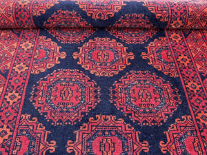 Hand-Knotted Tribal Afghan Kunduz Runner