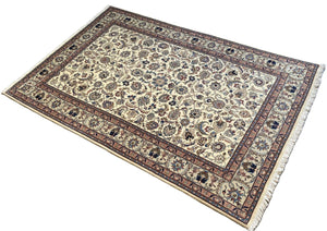 Fine Hand-Knotted Persian Kashmar Carpet