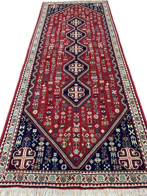 Fine Hand-Knotted Persian Abadeh Hall Runner