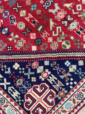 Fine Hand-Knotted Persian Abadeh Hall Runner