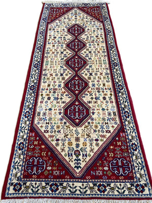 Fine Hand-Knotted Persian Abadeh Heybatlou Runner