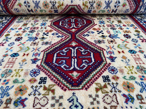 Fine Hand-Knotted Persian Abadeh Heybatlou Runner