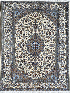 Superfine Hand-Knotted Persian Kashan Carpet