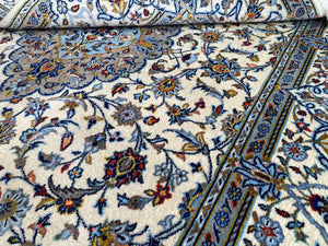 Superfine Hand-Knotted Persian Kashan Carpet