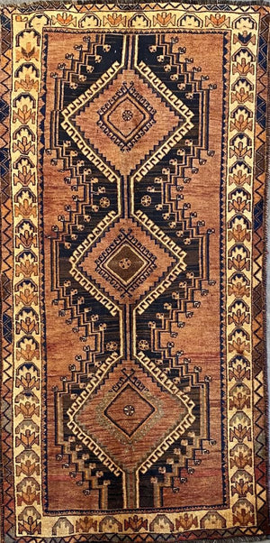 Hand-Knotted Tribal Persian Luri Rug