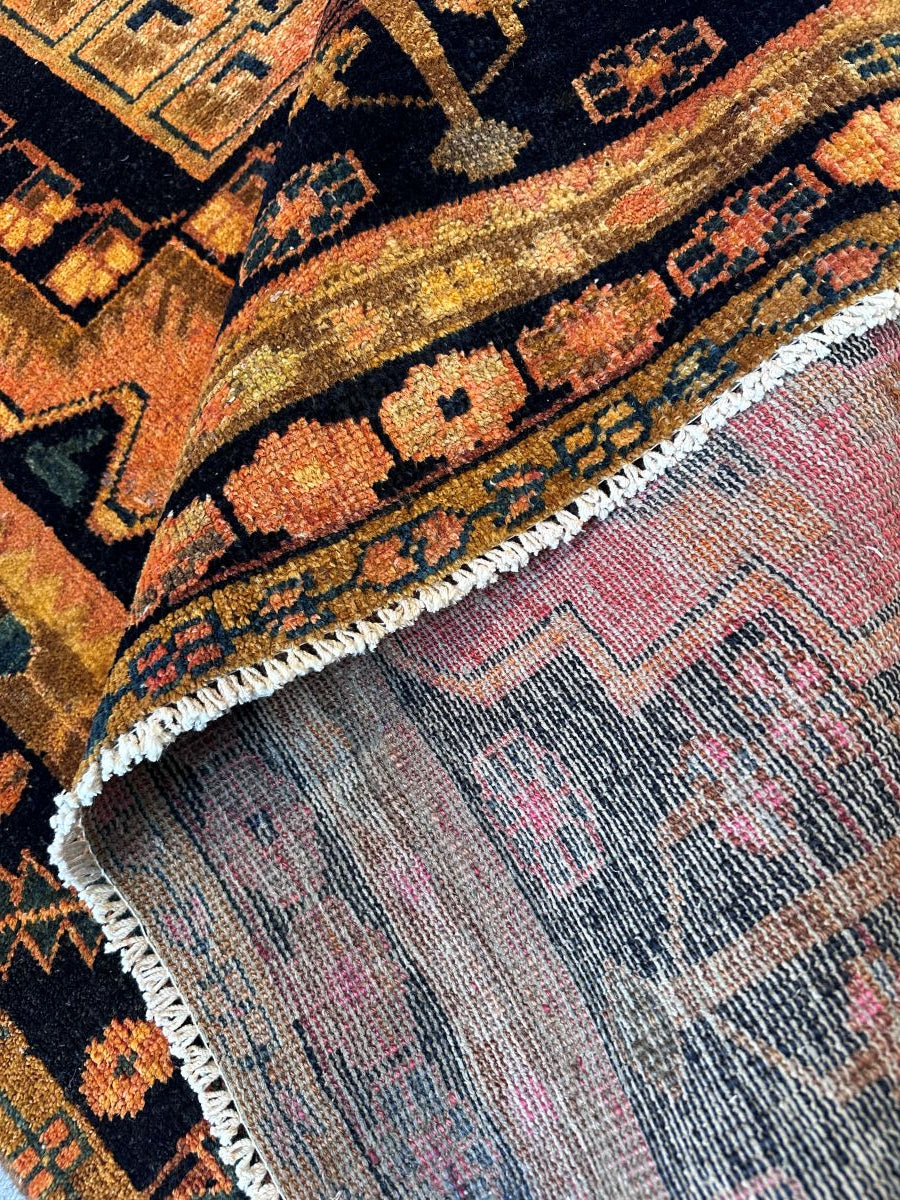 Hand-Knotted Tribal Persian Luri Rug