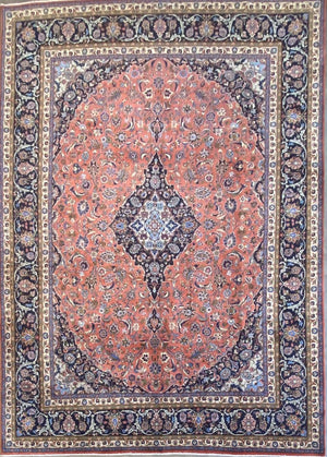 Fine Hand-Knotted Persian Kashan Carpet
