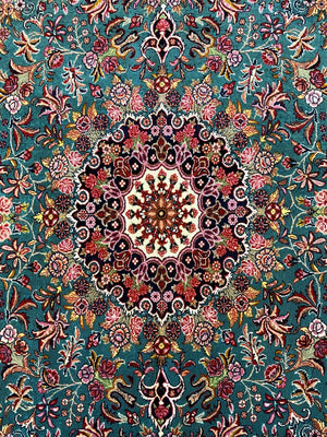 Superfine Hand-Knotted Persian Bidjar Boukan Carpet