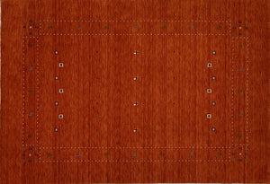 Hand-Woven Loribaft Gabbeh Rug