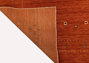 Hand-Woven Loribaft Gabbeh Rug