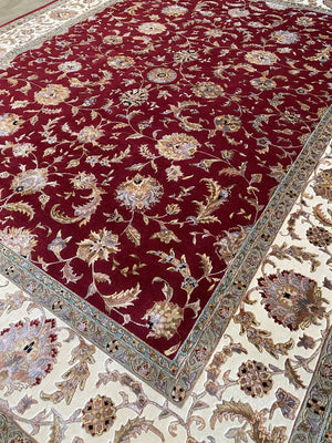 Traditional Handmade Tabriz Design Carpet