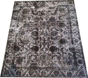 Handmade Vintage Over-dyed Persian Tabriz