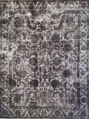 Handmade Vintage Over-dyed Persian Tabriz