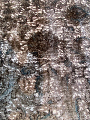 Handmade Vintage Over-dyed Persian Tabriz