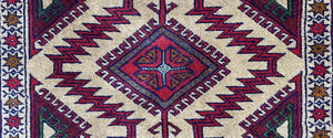 Hand-Knotted Tribal Persian Balouch Rug