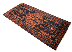 Circa 1970s Tribal Persian Bidjar Bidganeh Rug