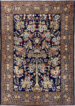 Fine Hand-Knotted Persian Qum Carpet