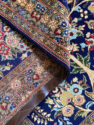 Fine Hand-Knotted Persian Qum Carpet
