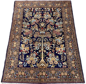 Fine Hand-Knotted Persian Qum Carpet