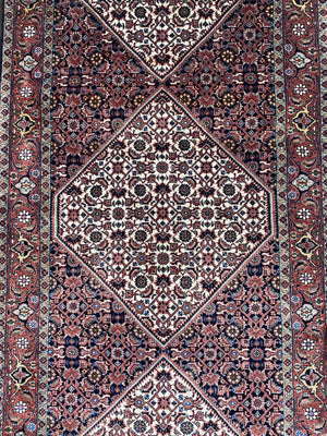Fine Hand-Knotted Tribal Persian Bidjar Boukan Runner