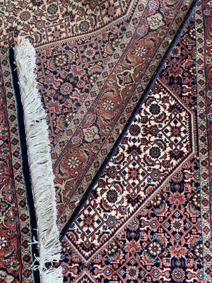 Fine Hand-Knotted Tribal Persian Bidjar Boukan Runner
