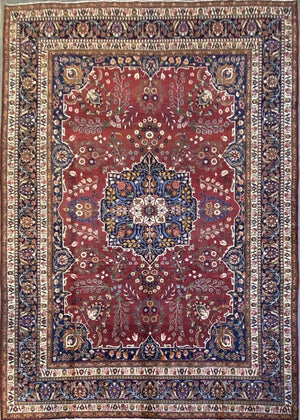 Rare Hand-Knotted Persian Azeri Khalkhal Carpet