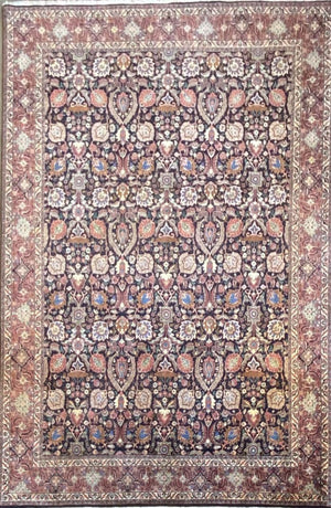 Superfine Hand-Knotted Persian Bidjar Tekkab Carpet