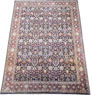 Superfine Hand-Knotted Persian Bidjar Tekkab Carpet