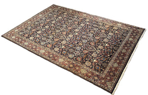 Superfine Hand-Knotted Persian Bidjar Tekkab Carpet