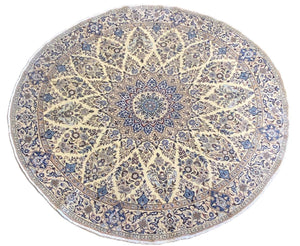 Fine Hand-Knotted Persian Naien Carpet