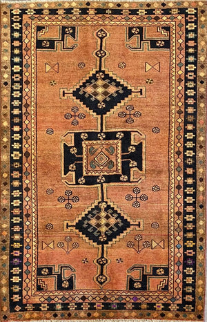 Hand-Knotted Tribal Persian Luri Rug