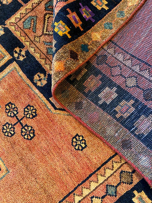 Hand-Knotted Tribal Persian Luri Rug