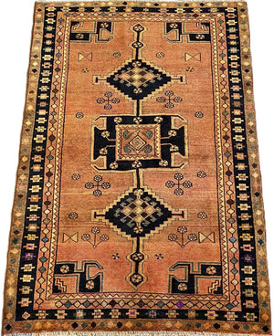 Hand-Knotted Tribal Persian Luri Rug