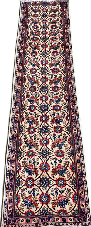 Hand-Knotted Persian Varamin Runner