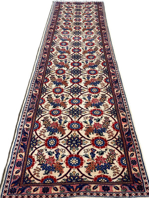 Hand-Knotted Persian Varamin Runner