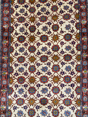 Hand-Knotted Persian Varamin Runner