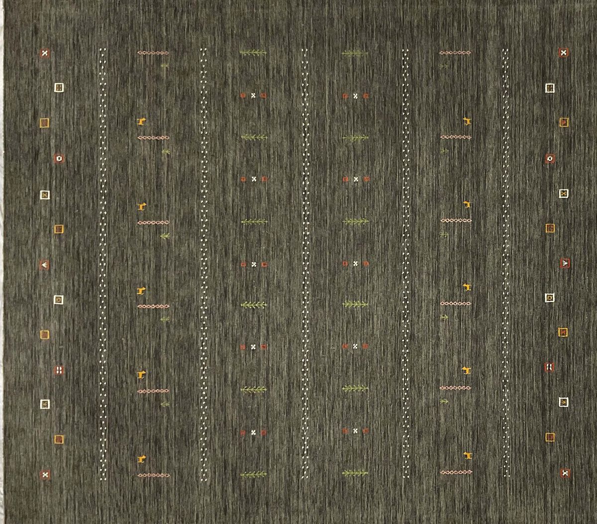 Hand-Woven Loribaft Gabbeh Rug