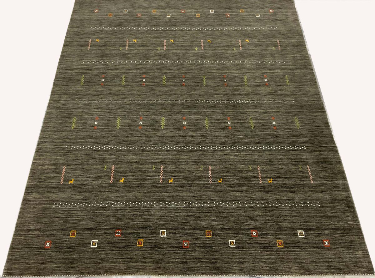 Hand-Woven Loribaft Gabbeh Rug